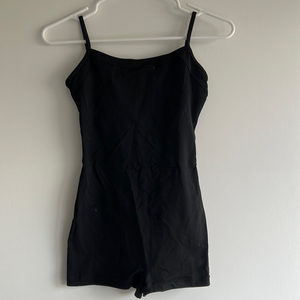 Bloch black shorty unitard